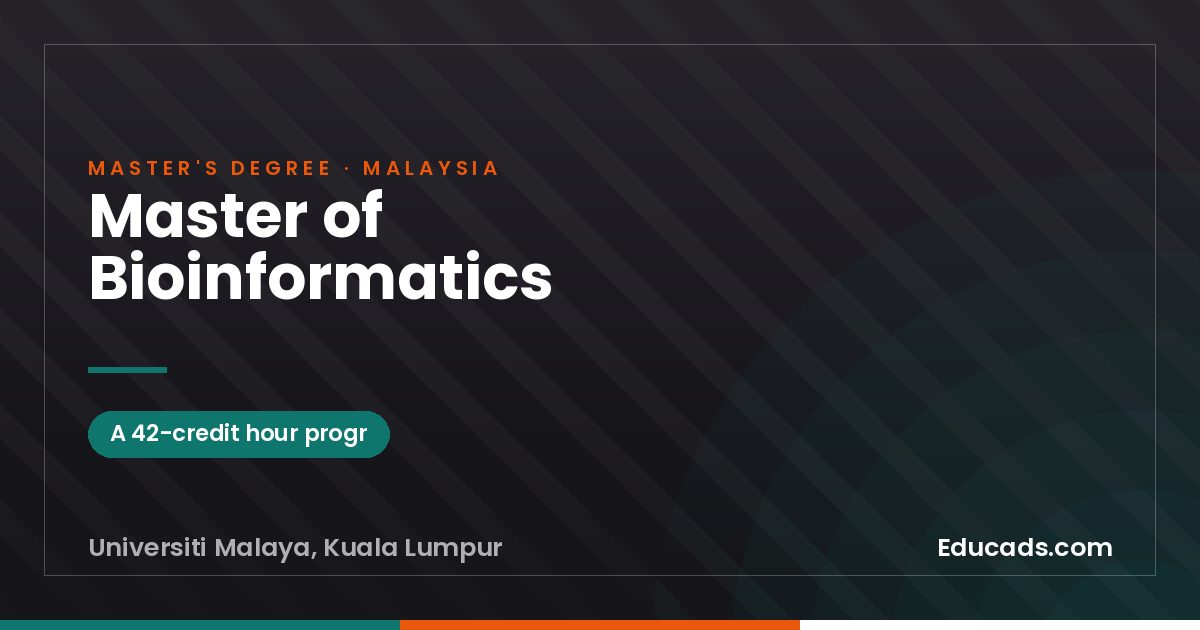 Master of Bioinformatics
