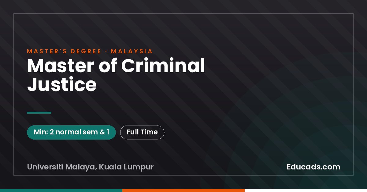 Master of Criminal Justice