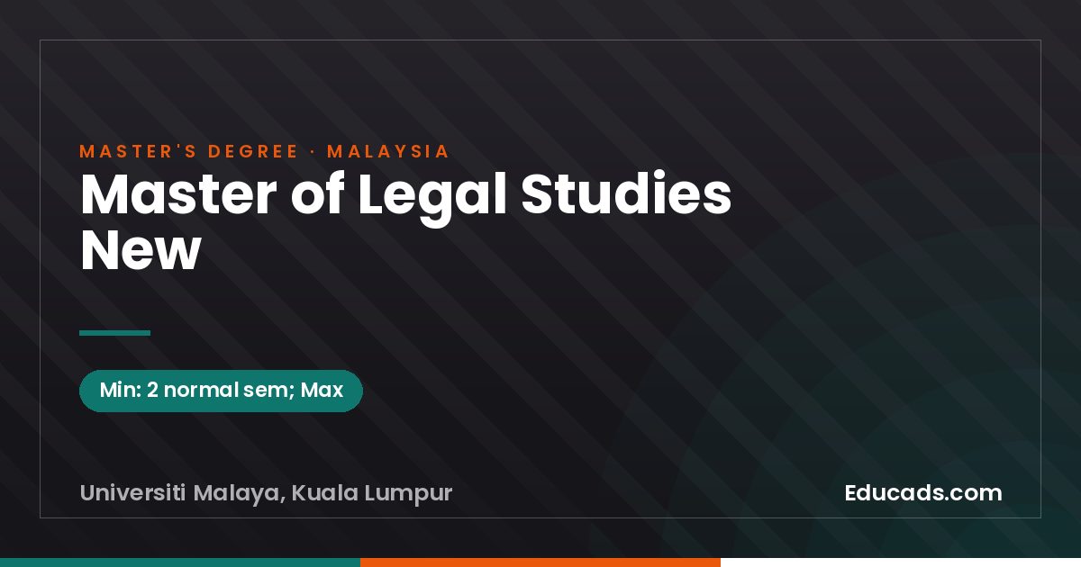 Master of Legal Studies New