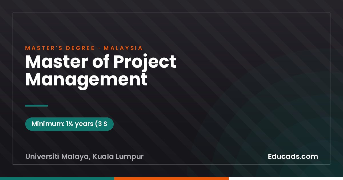 Master of Project Management