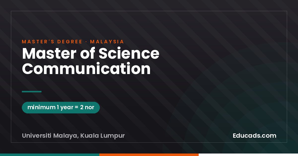 Master of Science Communication