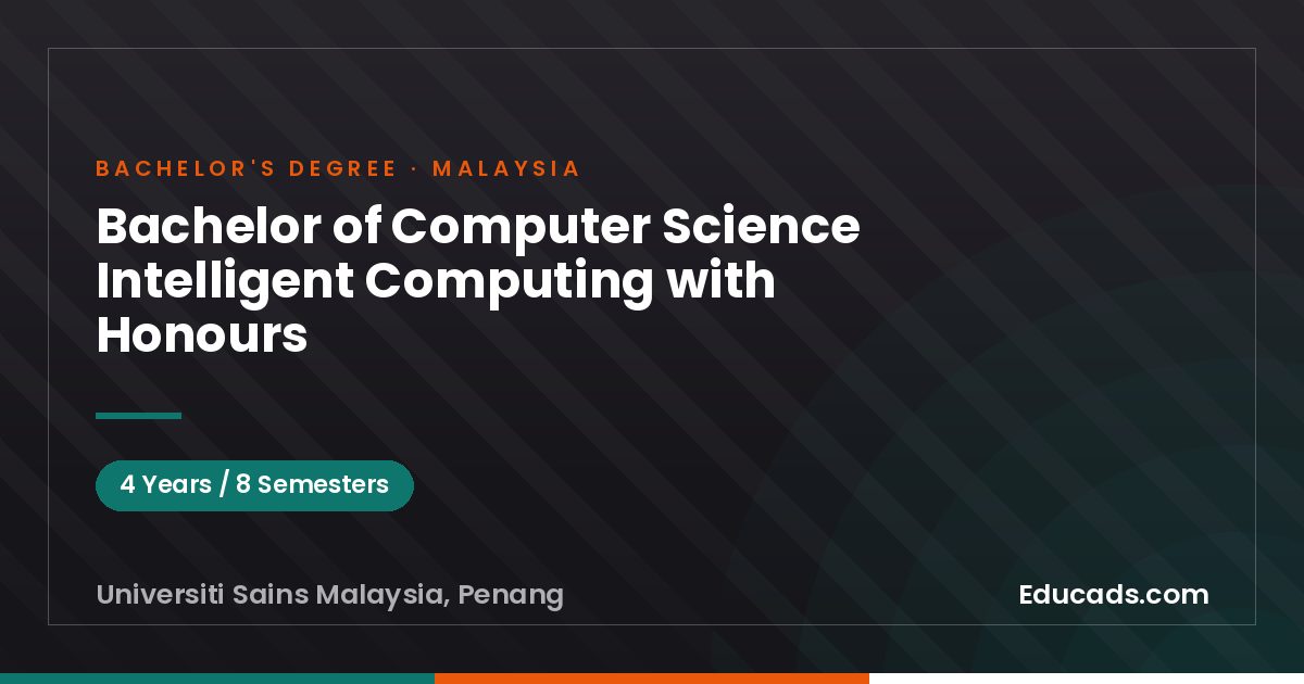 Bachelor of Computer Science Intelligent Computing with Honours