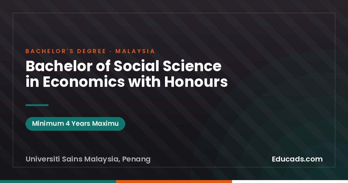 Bachelor of Social Science in Economics with Honours