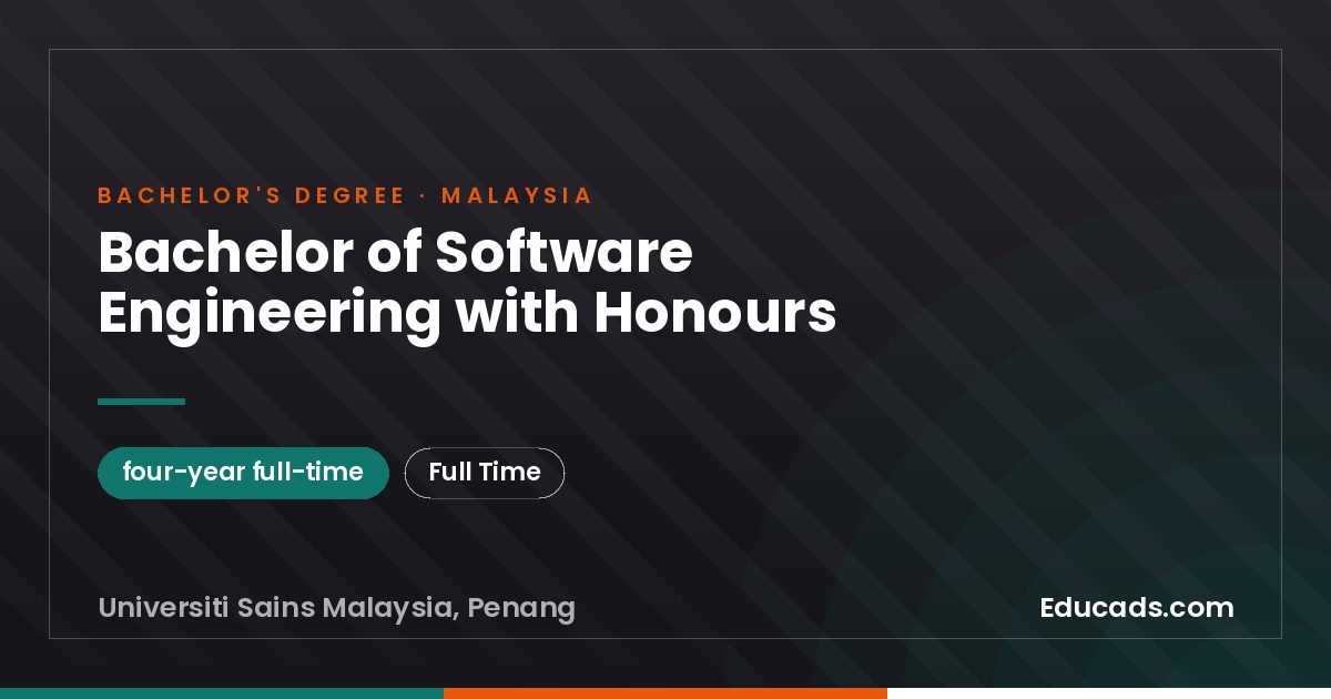 Bachelor of Software Engineering with Honours
