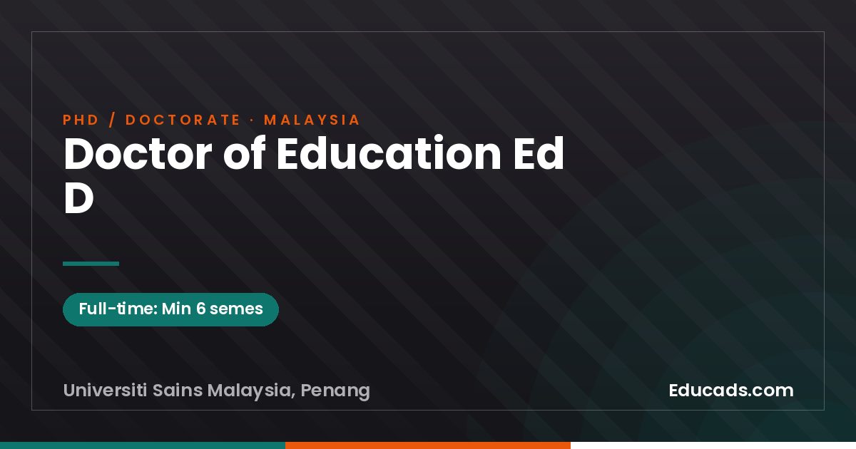 Doctor of Education Ed D