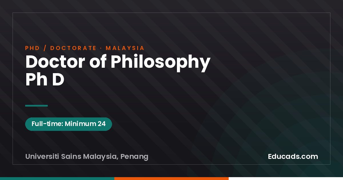 Doctor of Philosophy Ph D