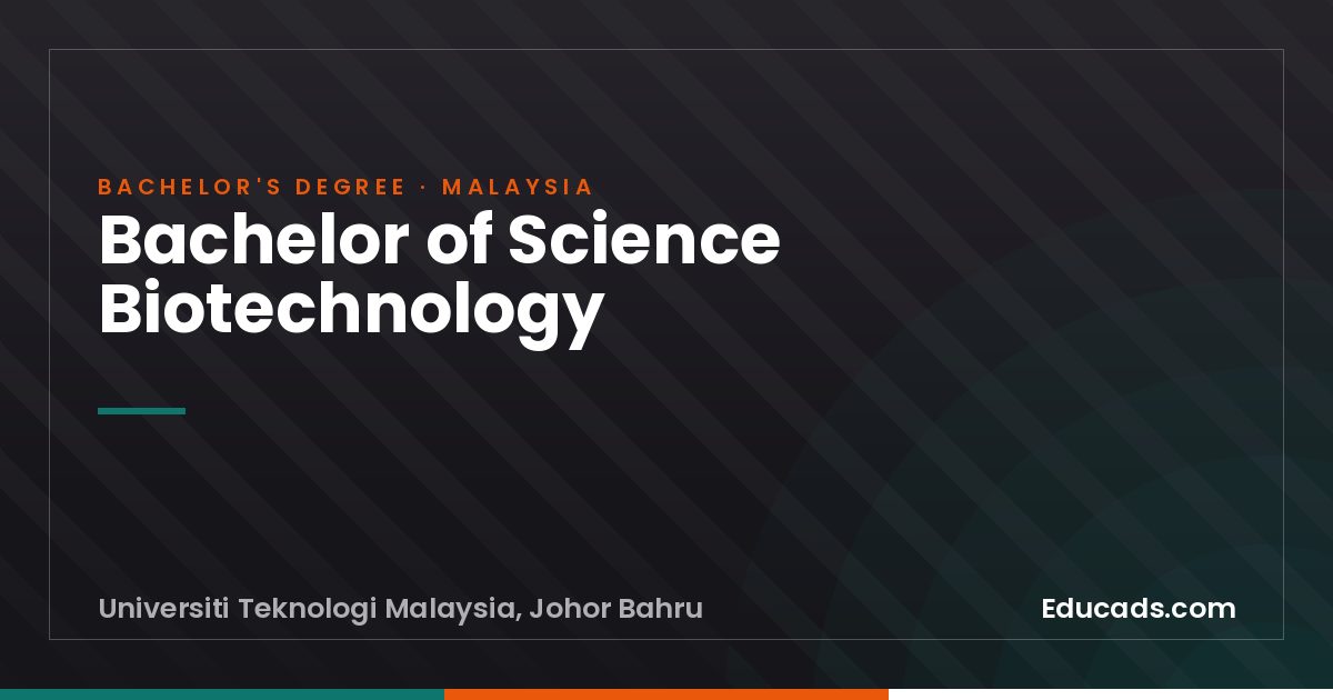 Bachelor of Science Biotechnology