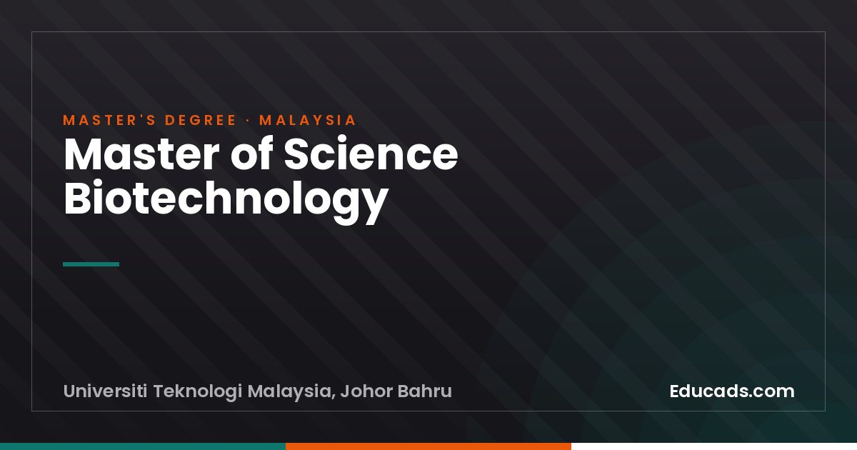 Master of Science Biotechnology