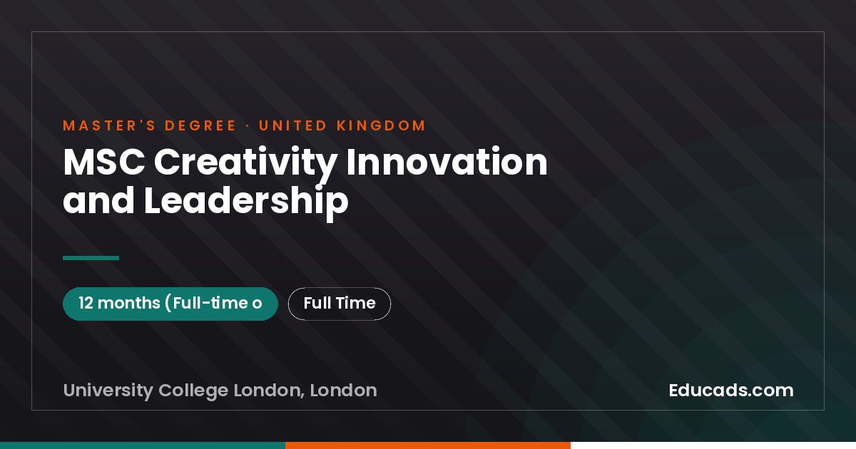MSC Creativity Innovation and Leadership
