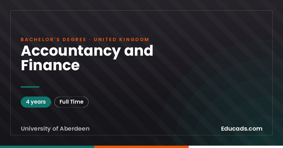 Accountancy and Finance