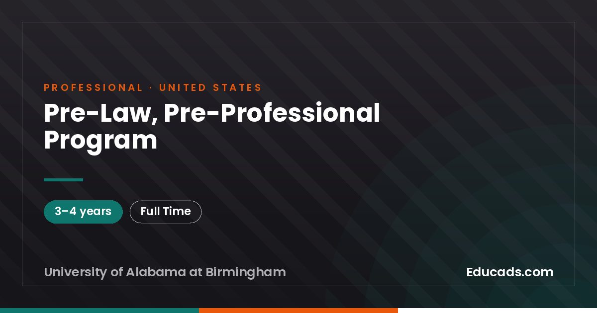 Pre-Law, Pre-Professional Program