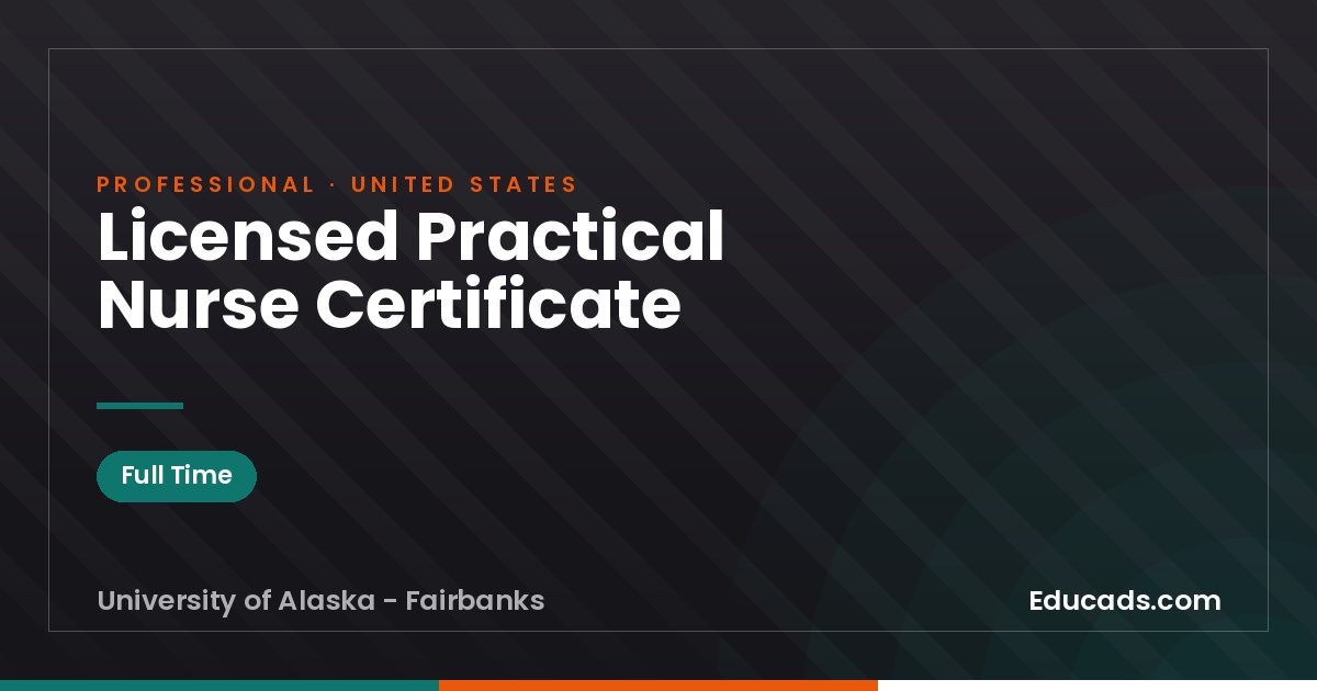 Licensed Practical Nurse Certificate
