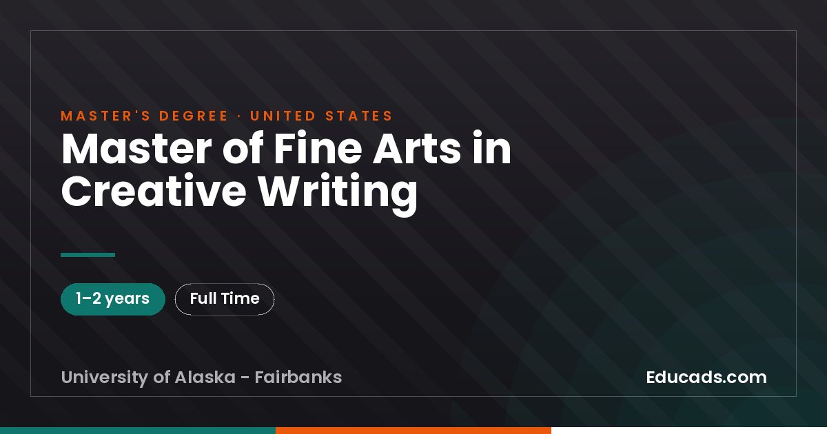 Master of Fine Arts in Creative Writing