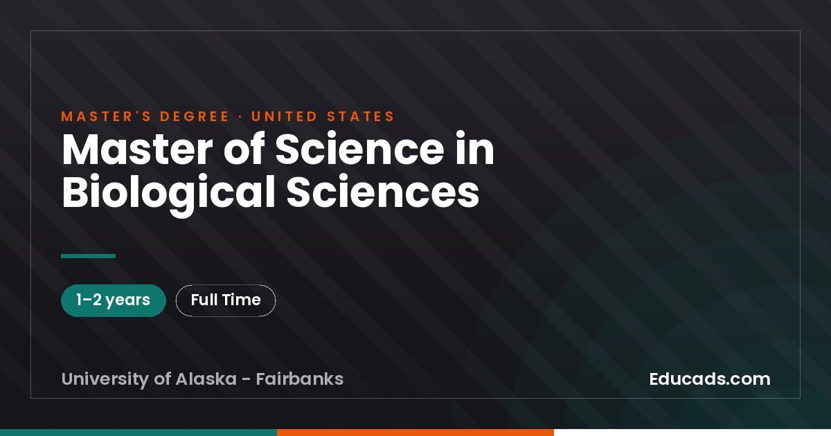 Master of Science in Biological Sciences