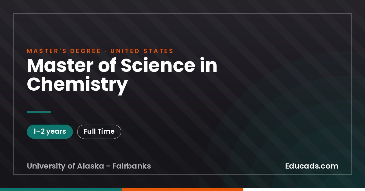 Master of Science in Chemistry