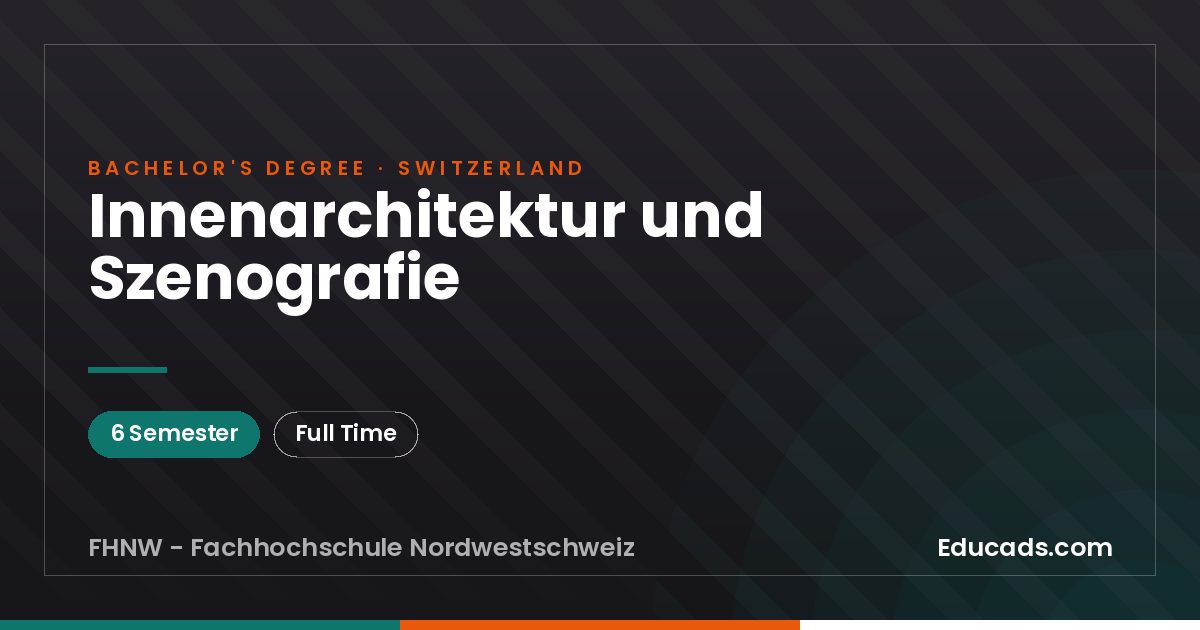 Innenarchitektur und Szenografie