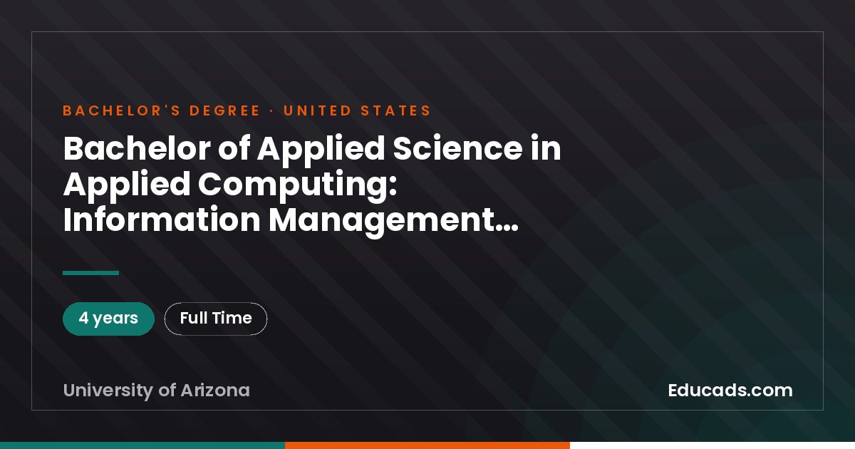 Bachelor of Applied Science in Applied Computing: Information Management Emphasis