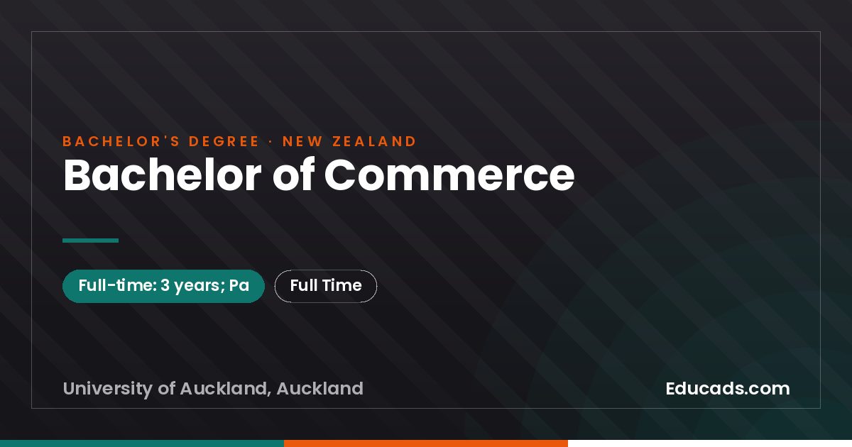 Bachelor of Commerce