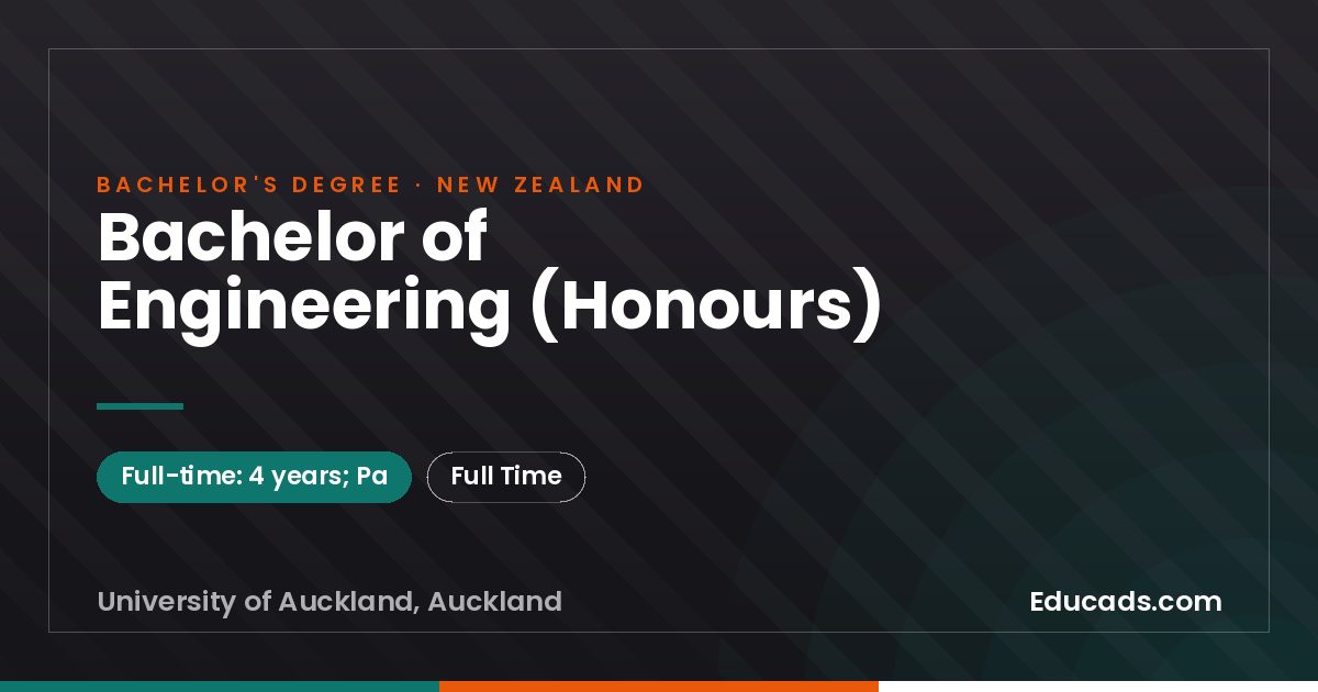 Bachelor of Engineering (Honours)