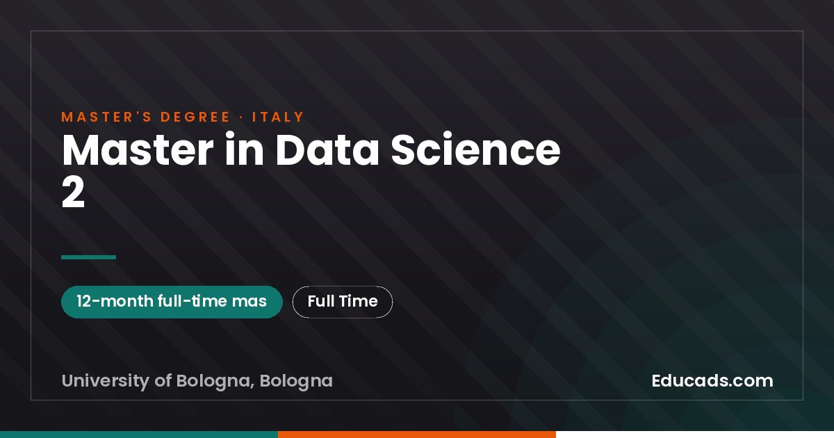 Master in Data Science 2