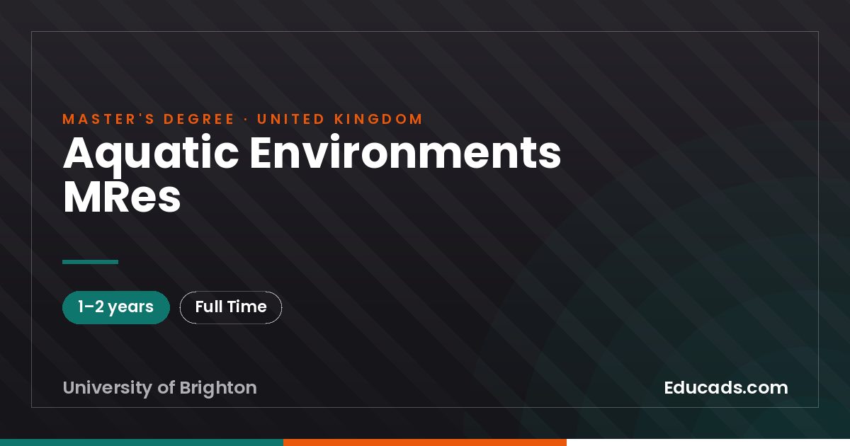 Aquatic Environments MRes