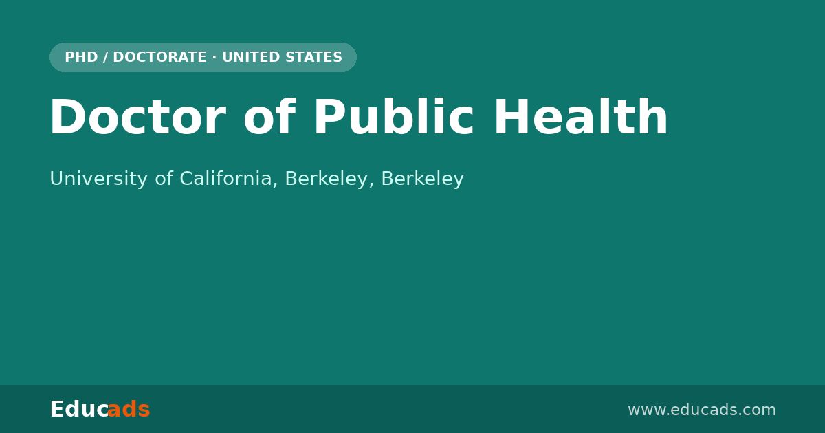 Doctor of Public Health