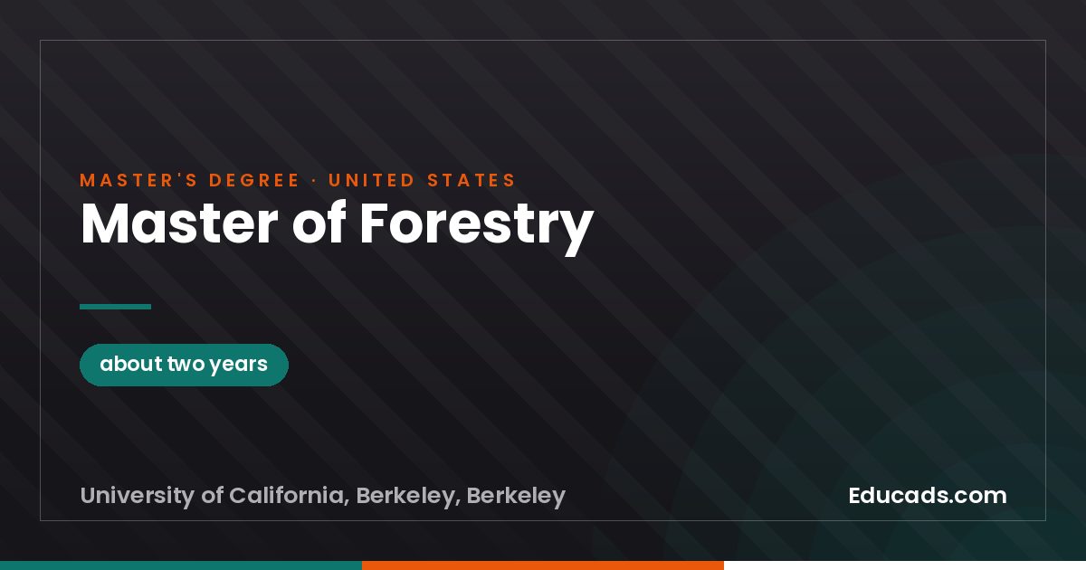 Master of Forestry