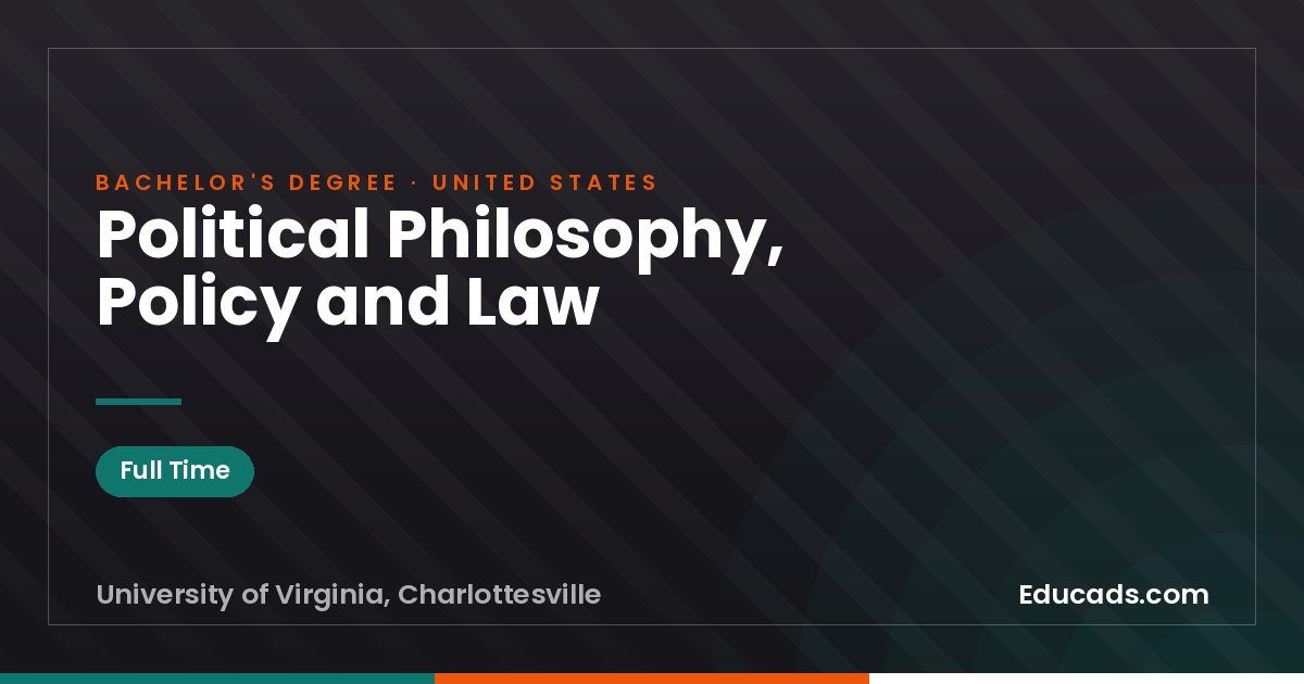 Political Philosophy, Policy and Law