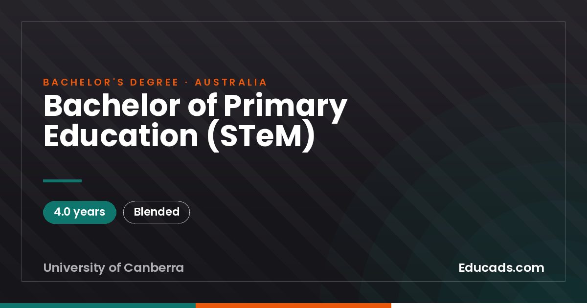 Bachelor of Primary Education (STeM)