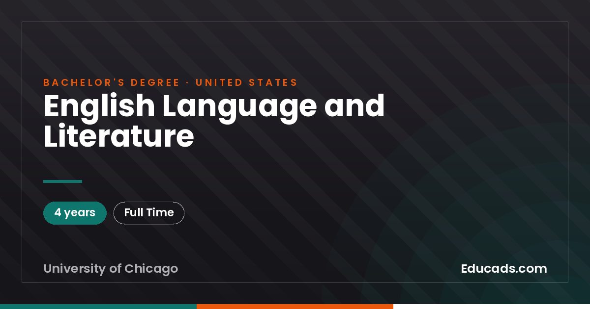 English Language and Literature