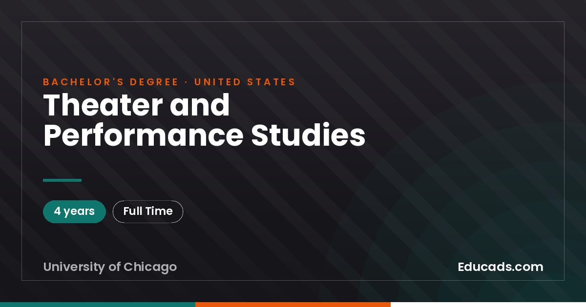 Theater and Performance Studies