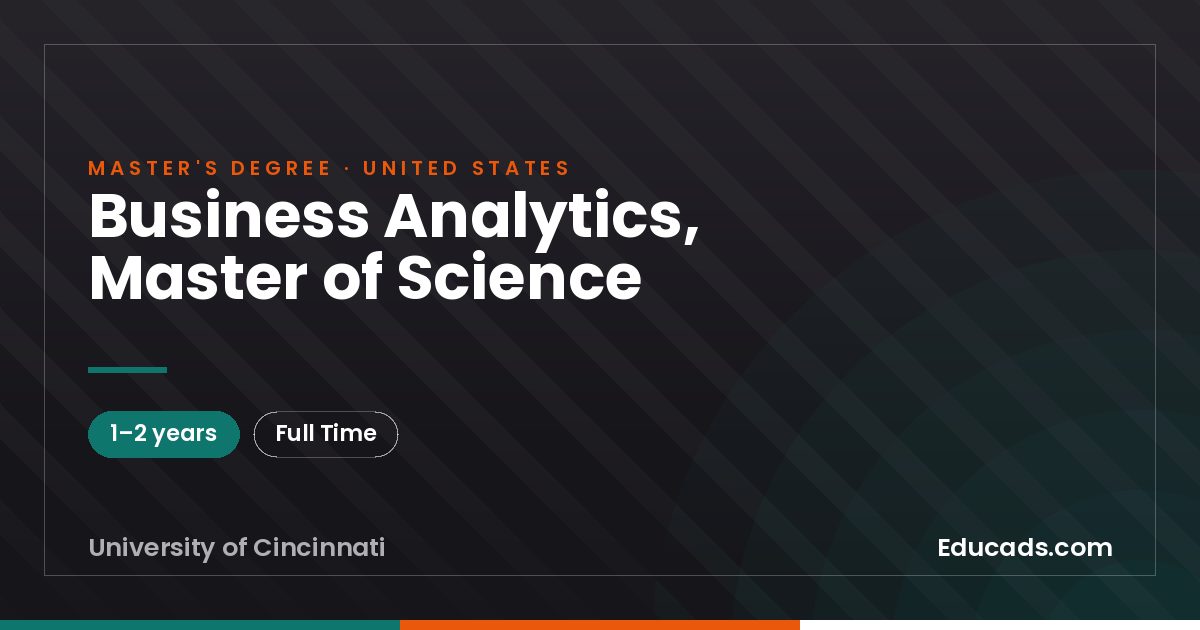 Business Analytics, Master of Science