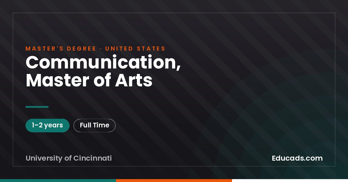 Communication, Master of Arts