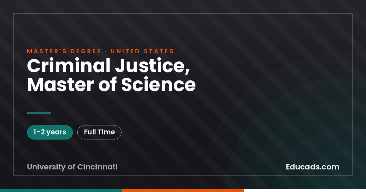 Criminal Justice, Master of Science