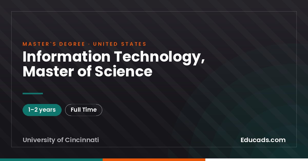 Information Technology, Master of Science