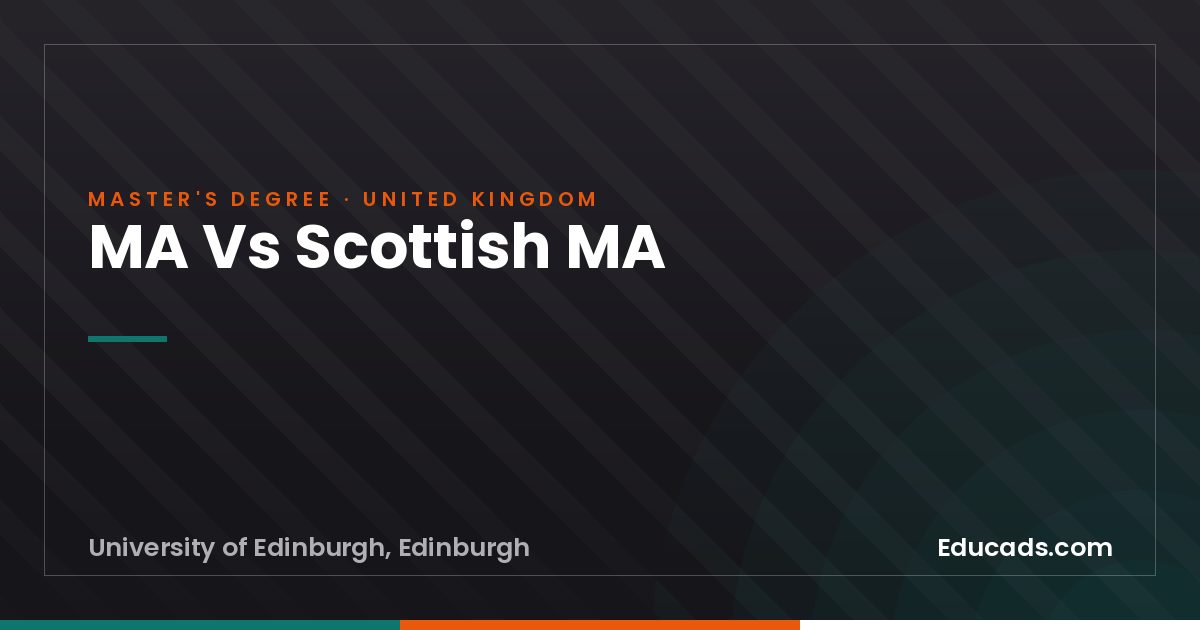 MA Vs Scottish MA