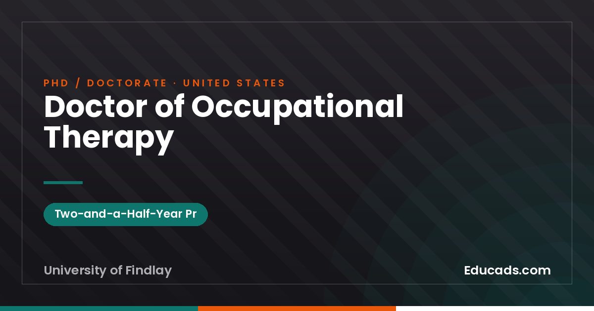 Doctor of Occupational Therapy