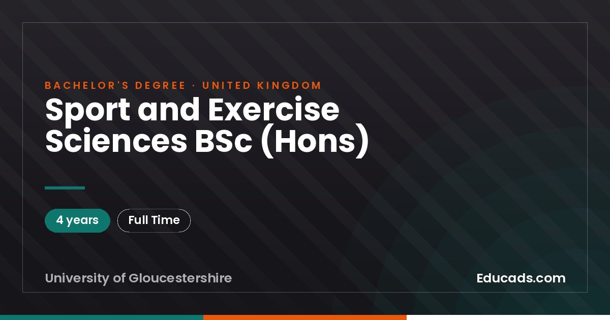 Sport and Exercise Sciences BSc (Hons)