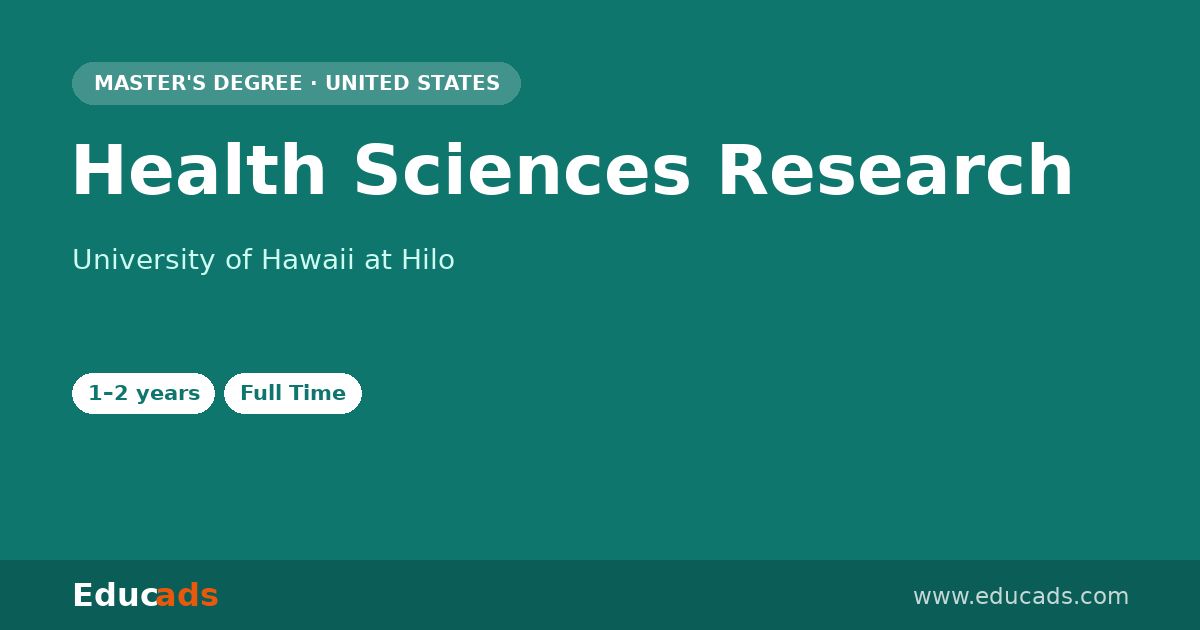 Health Sciences Research
