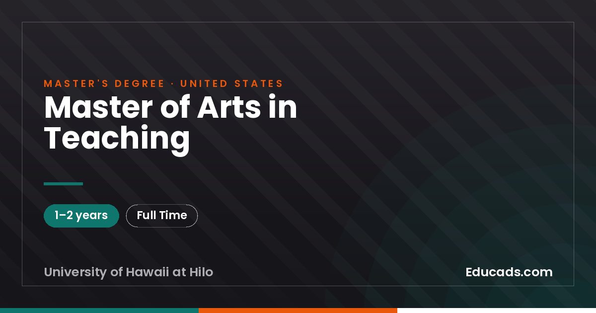 Master of Arts in Teaching