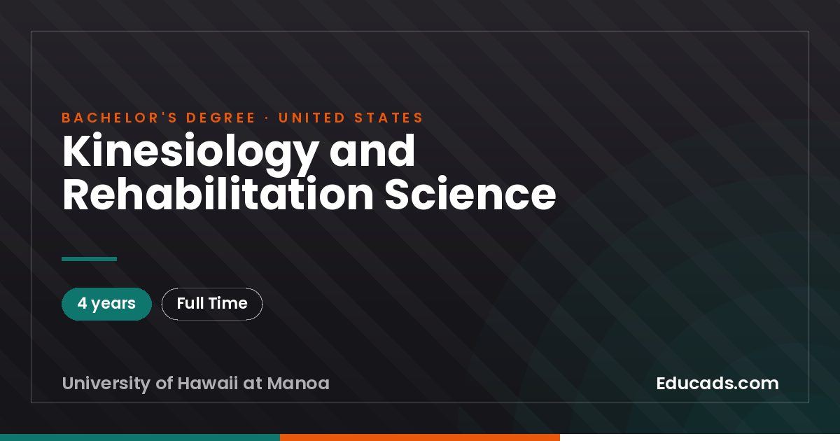 Kinesiology and Rehabilitation Science