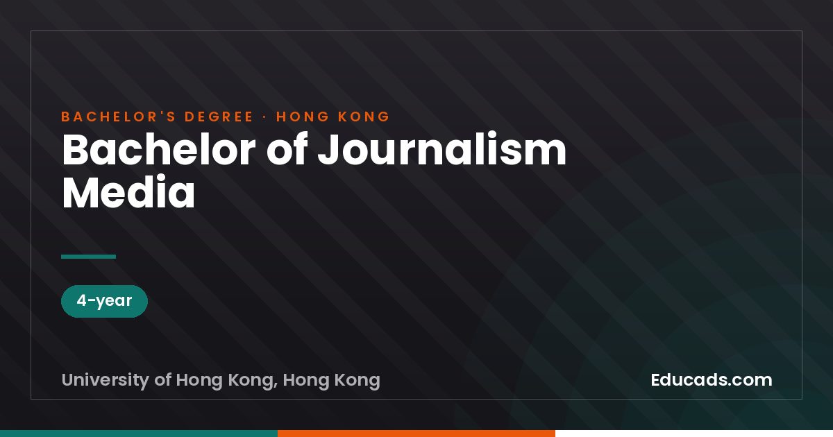 Bachelor of Journalism Media