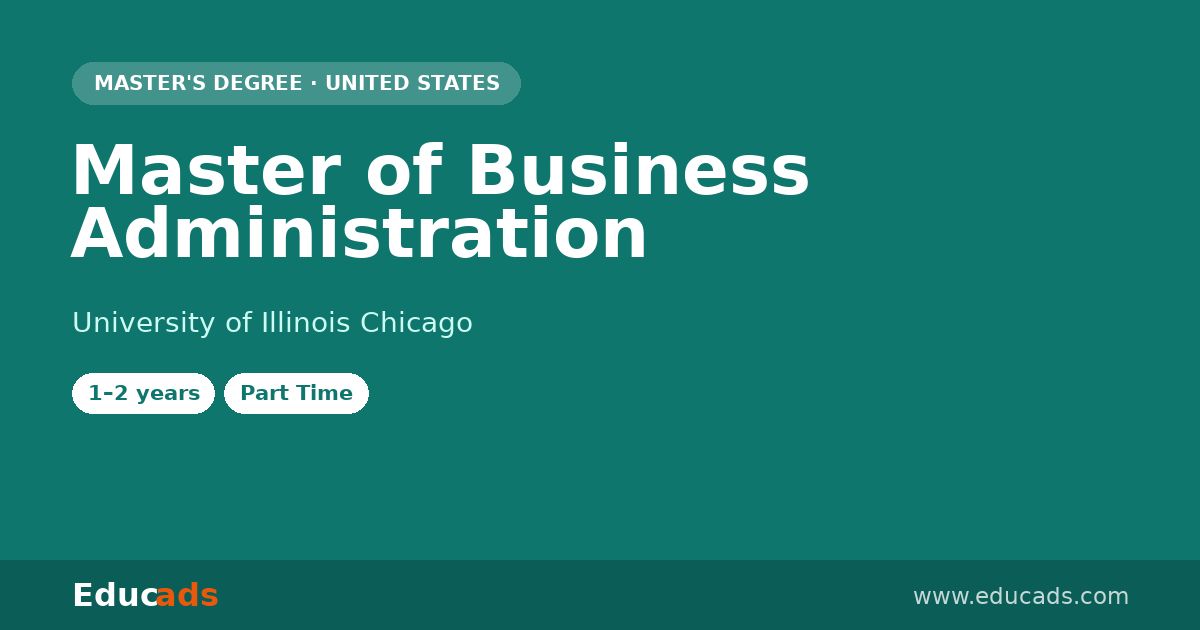 Master of Business Administration