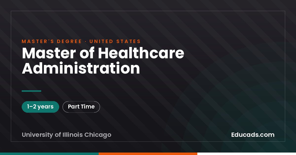 Master of Healthcare Administration