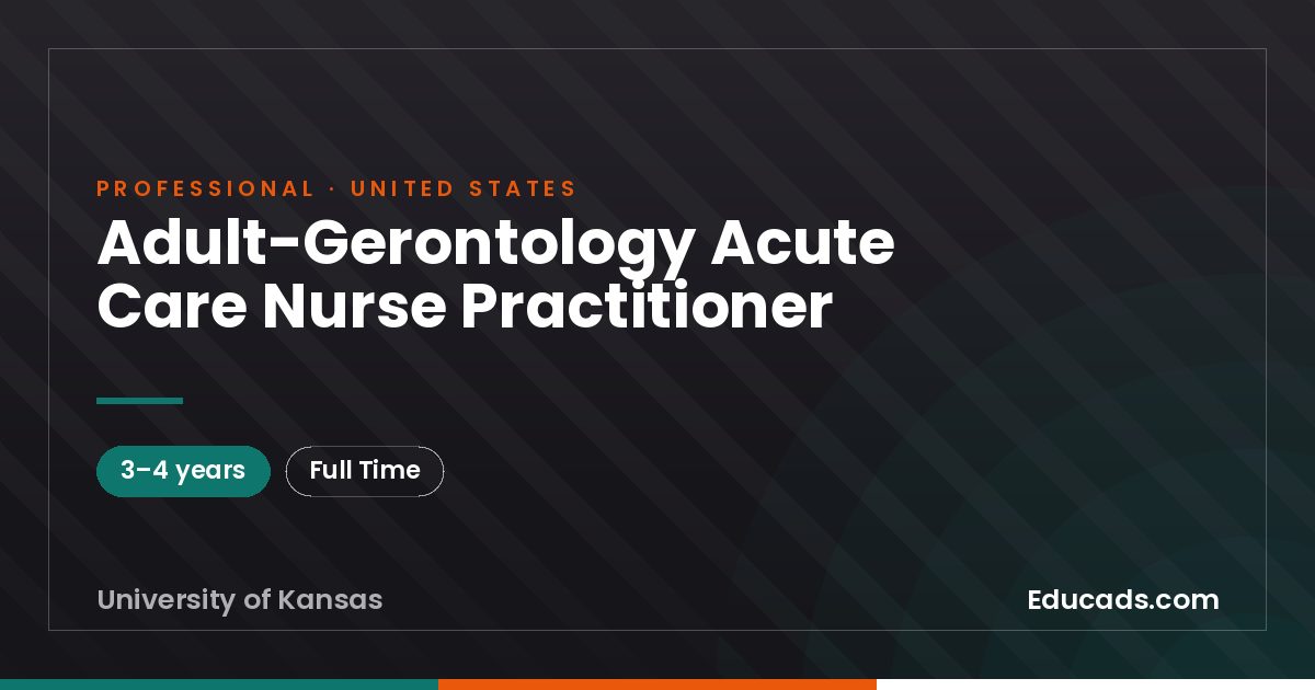 Adult-Gerontology Acute Care Nurse Practitioner