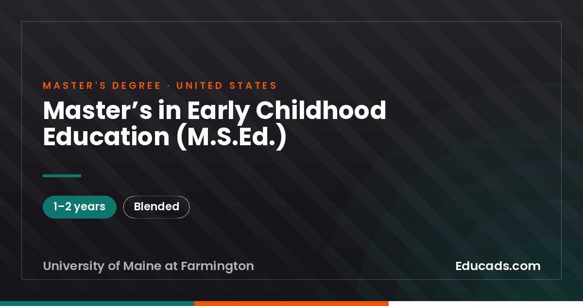 Master’s in Early Childhood Education (M.S.Ed.)