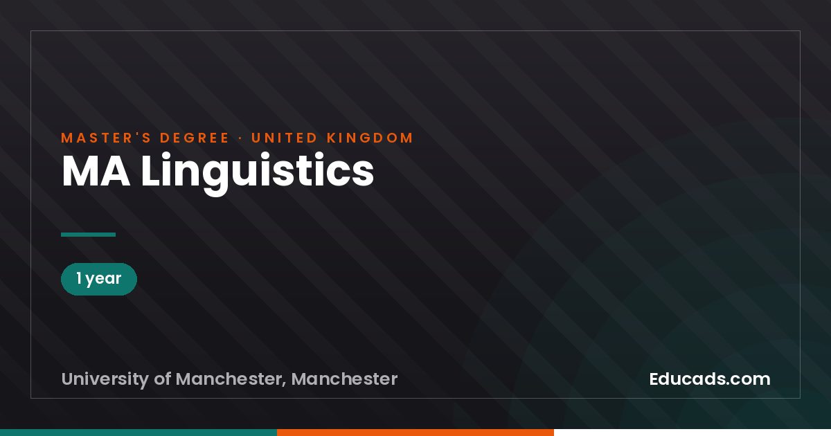 MA Linguistics