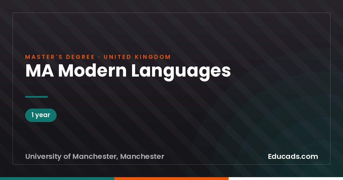 MA Modern Languages
