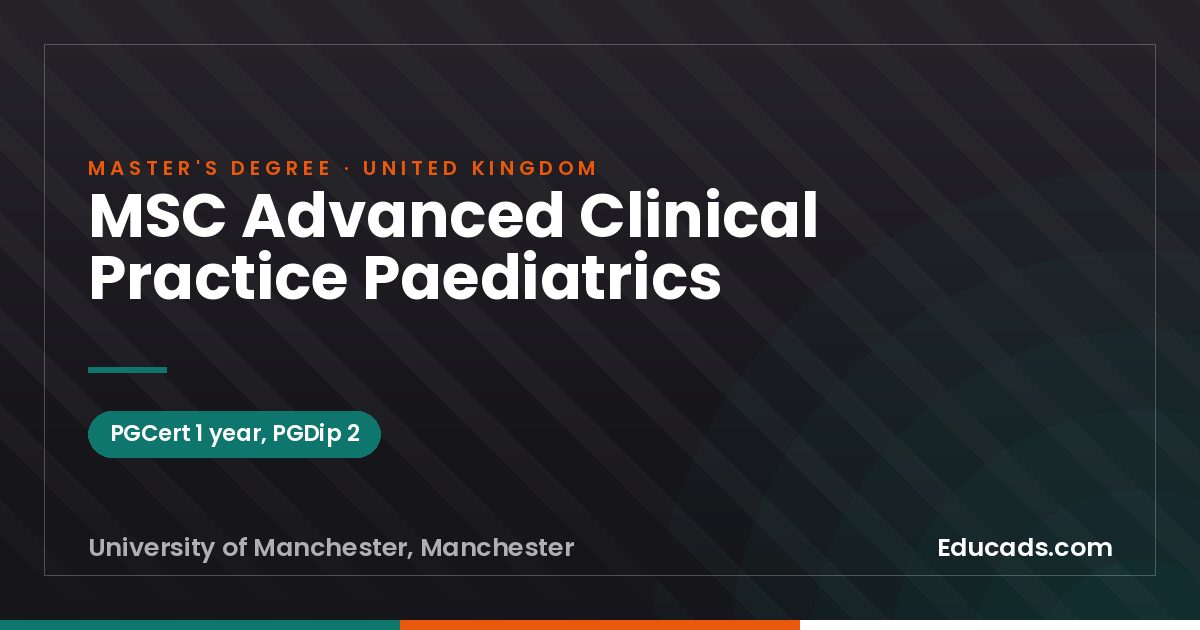 MSC Advanced Clinical Practice Paediatrics