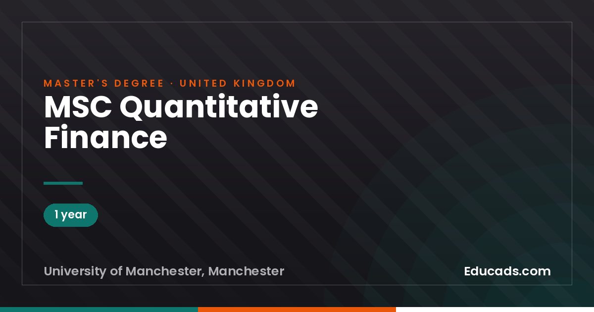 MSC Quantitative Finance